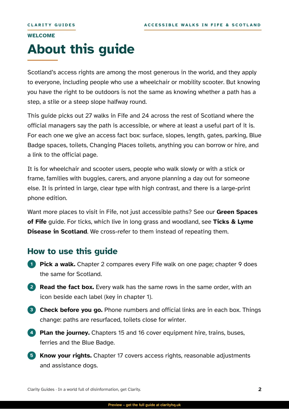 Accessible Walks in Fife & Scotland, preview page 2