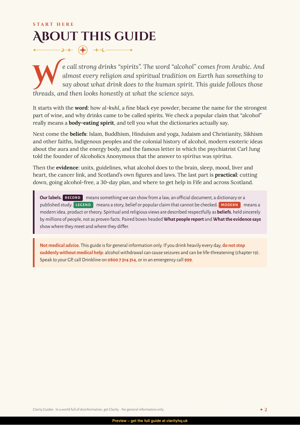 Alcohol & the Spirit, preview page 2