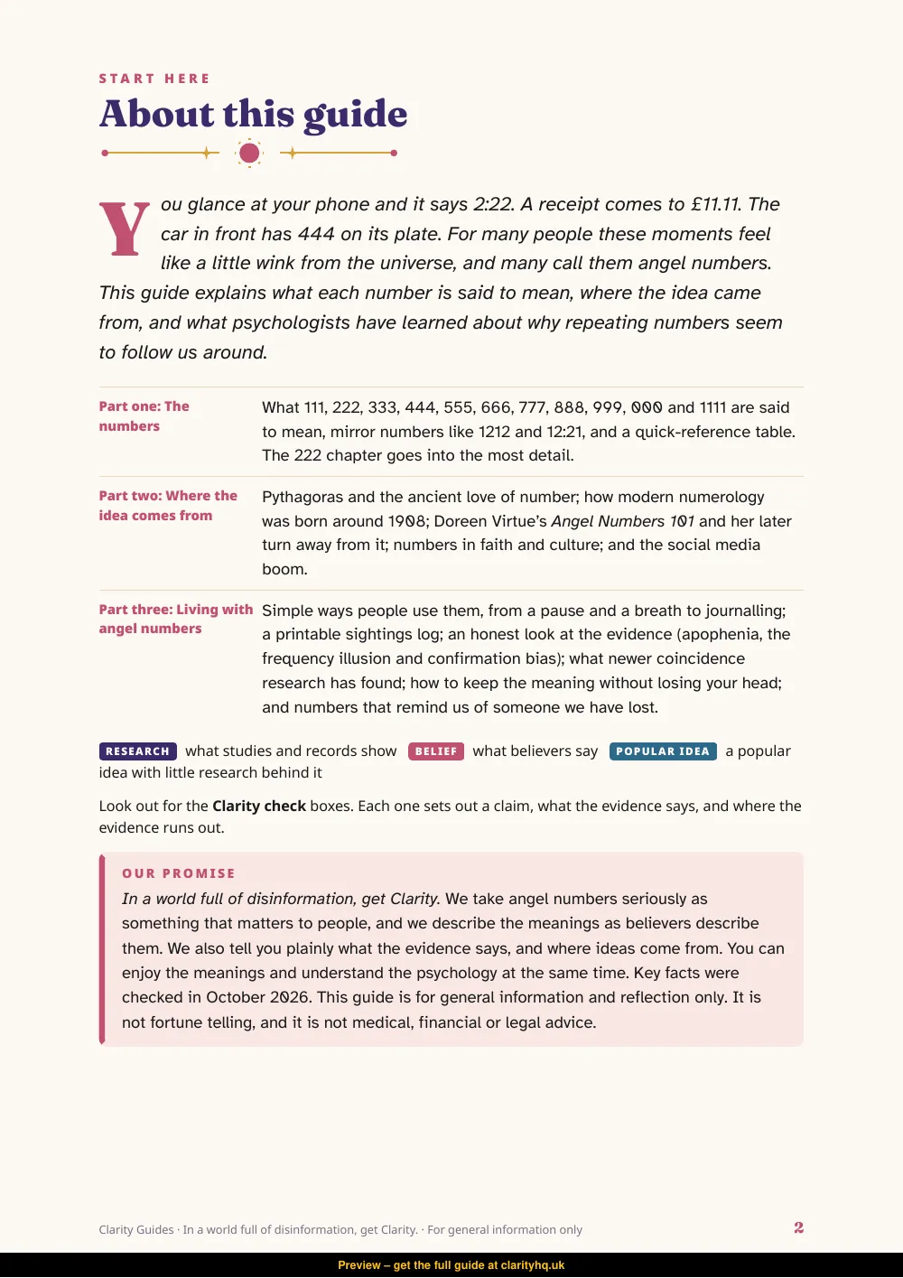 Angel Numbers, preview page 2