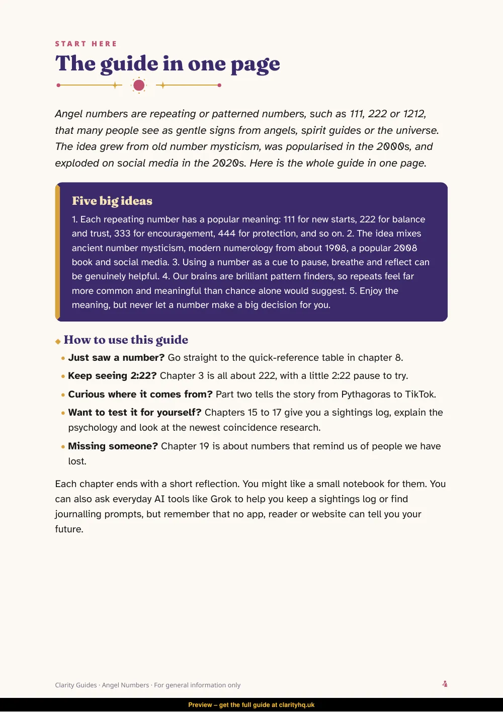 Angel Numbers, preview page 4
