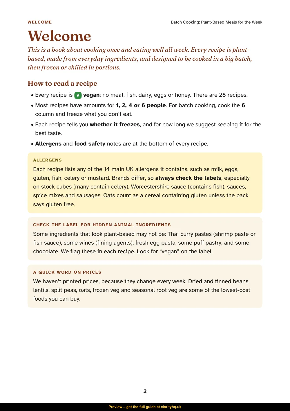 Batch Cooking, preview page 2