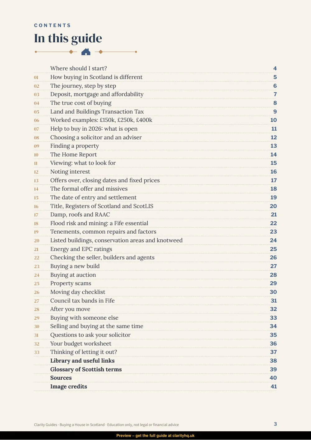 Buying a House in Scotland, preview page 3