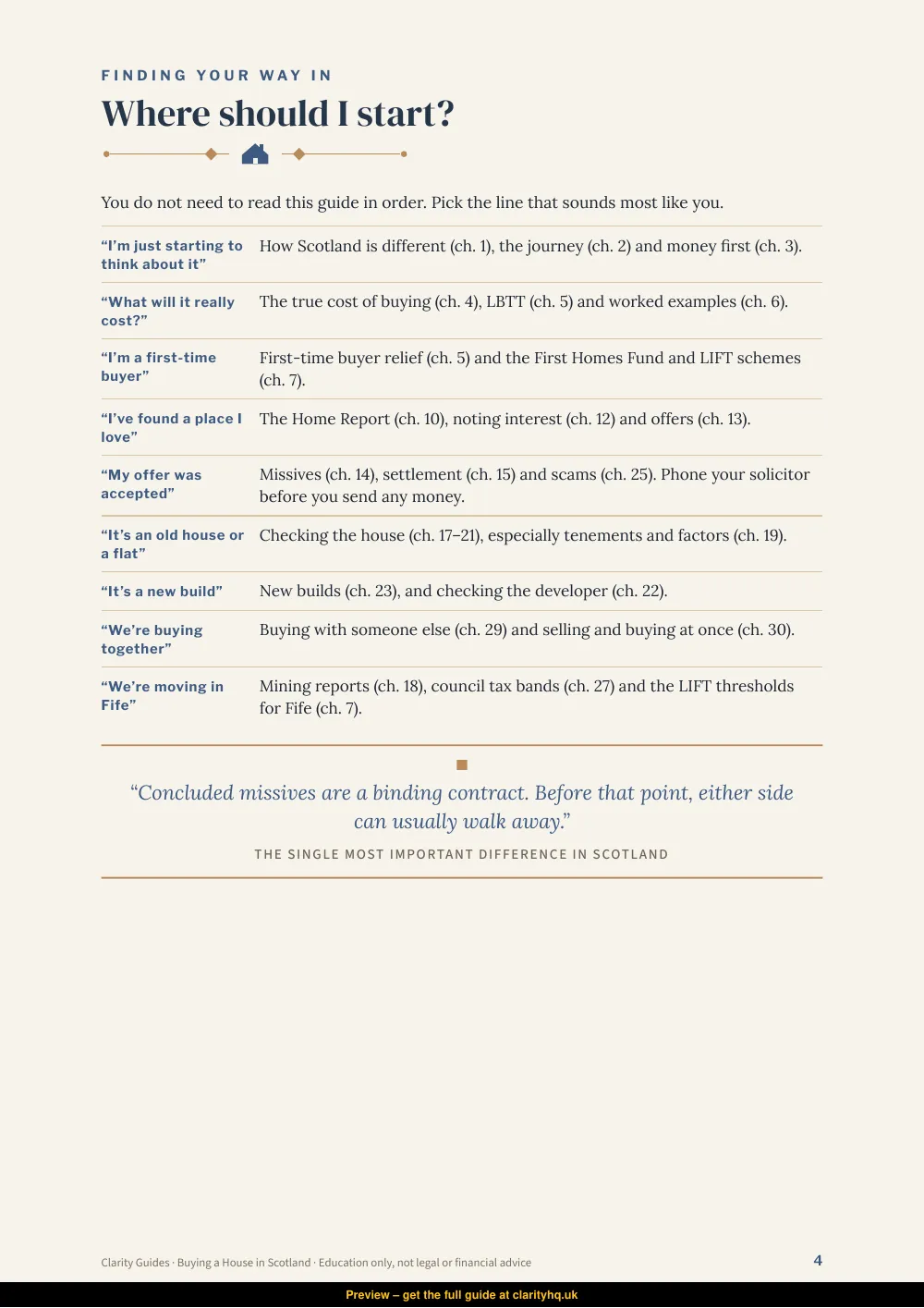 Buying a House in Scotland, preview page 4