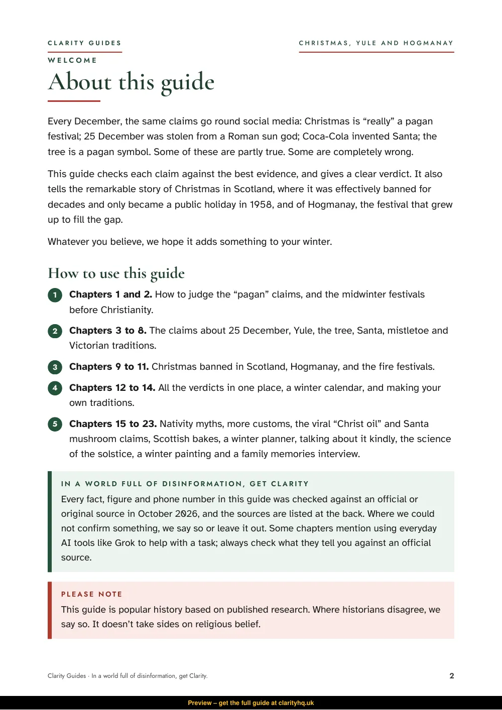 Christmas, Yule & Hogmanay, preview page 2