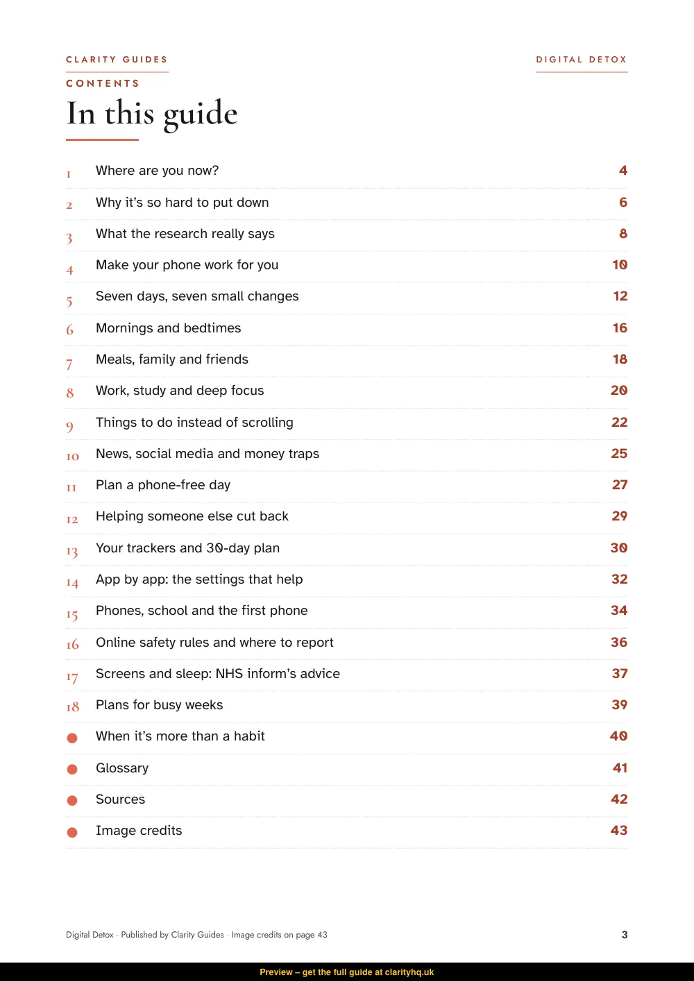 Digital Detox, preview page 3
