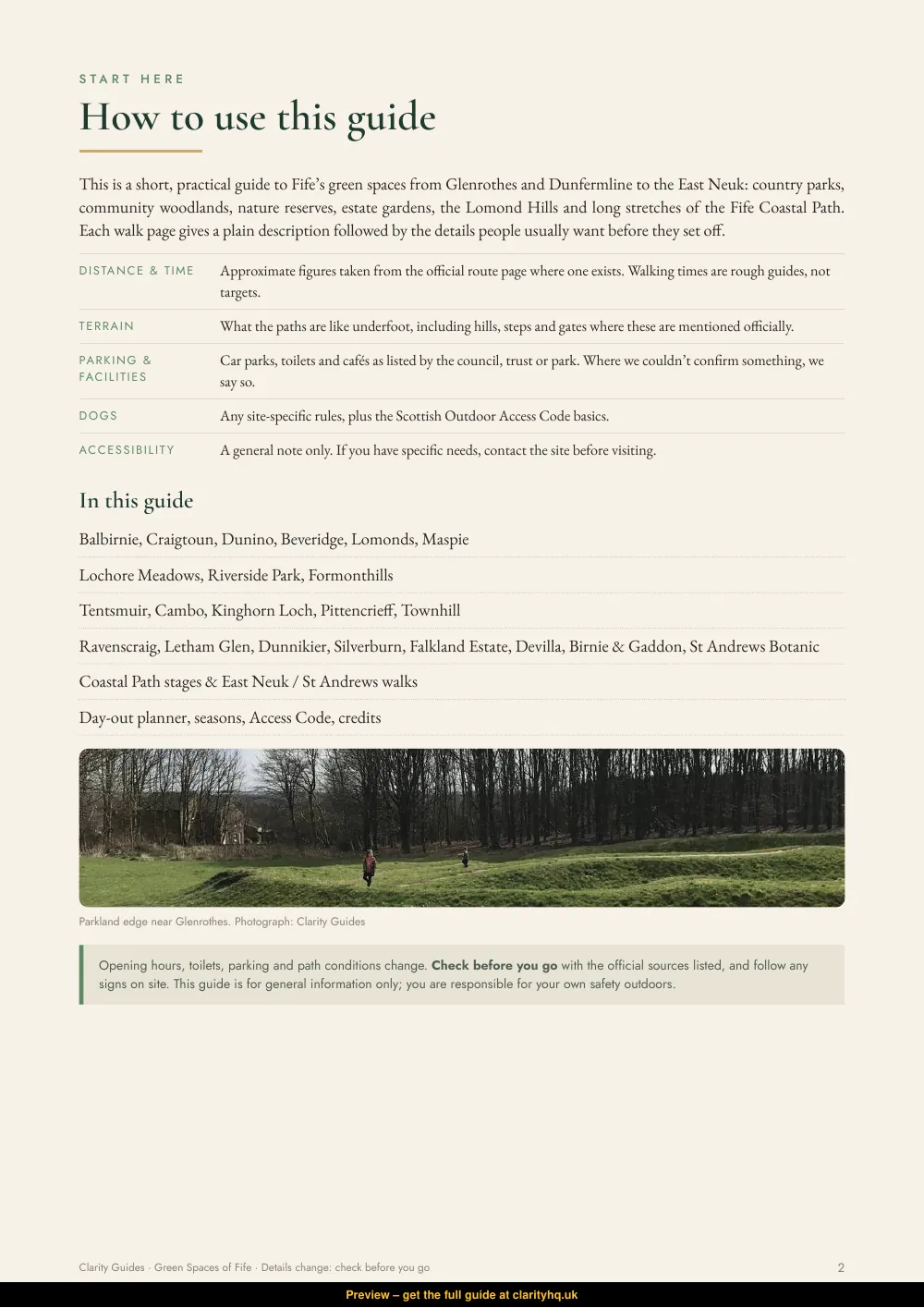 Green Spaces of Fife, preview page 2