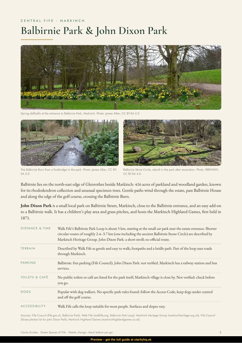 Green Spaces of Fife, preview page 3