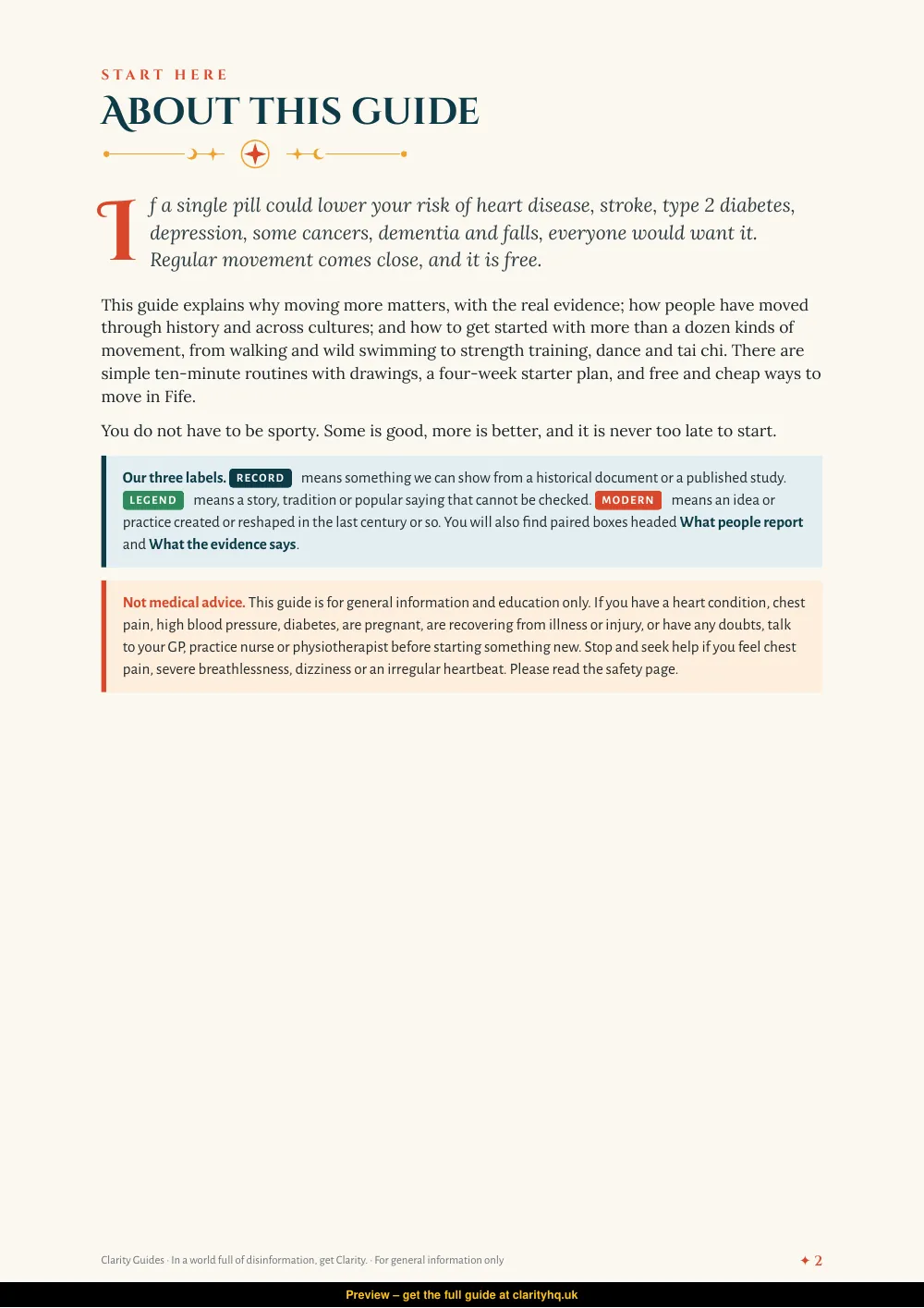 Movement is Medicine, preview page 2