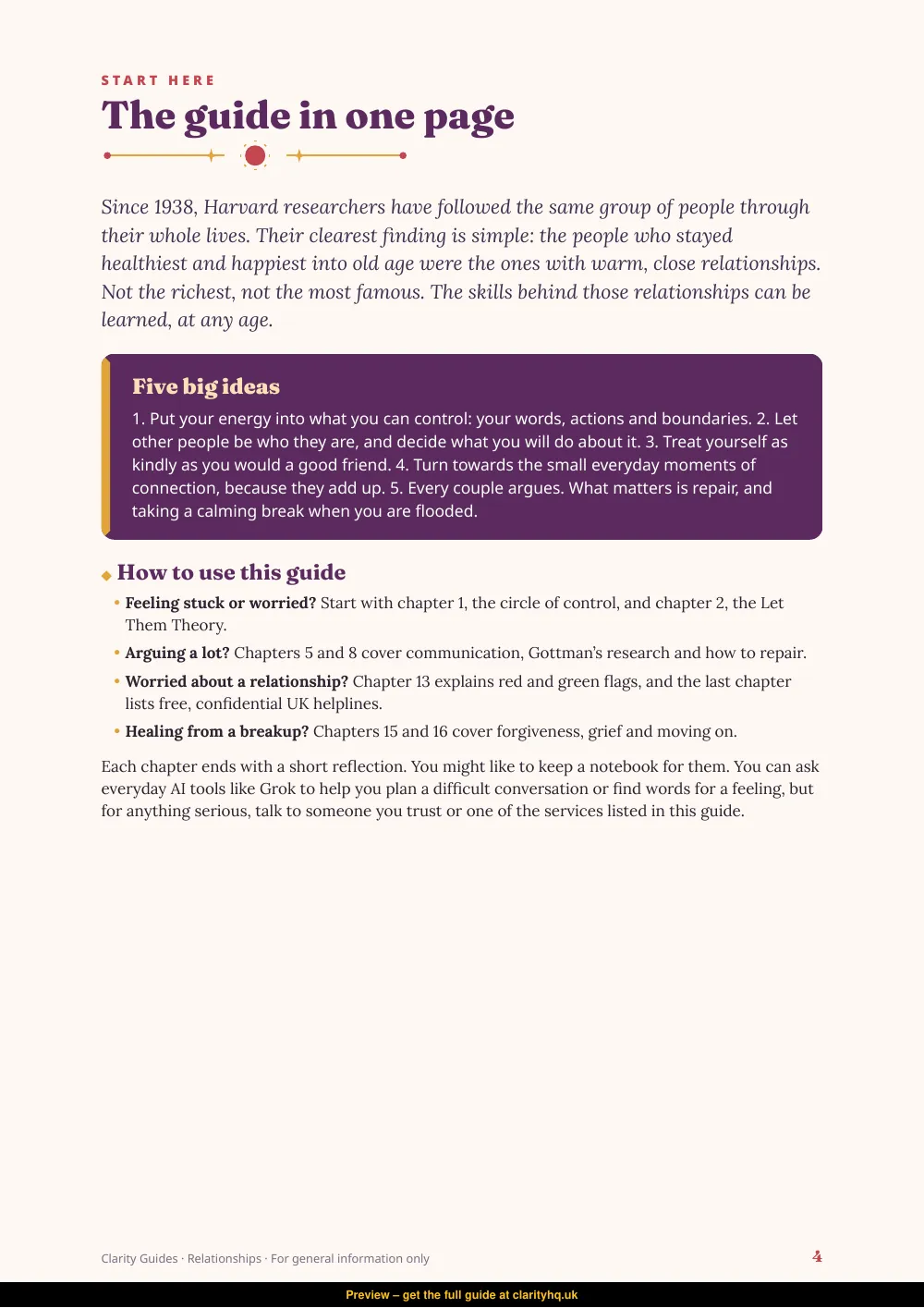 Relationships, preview page 4