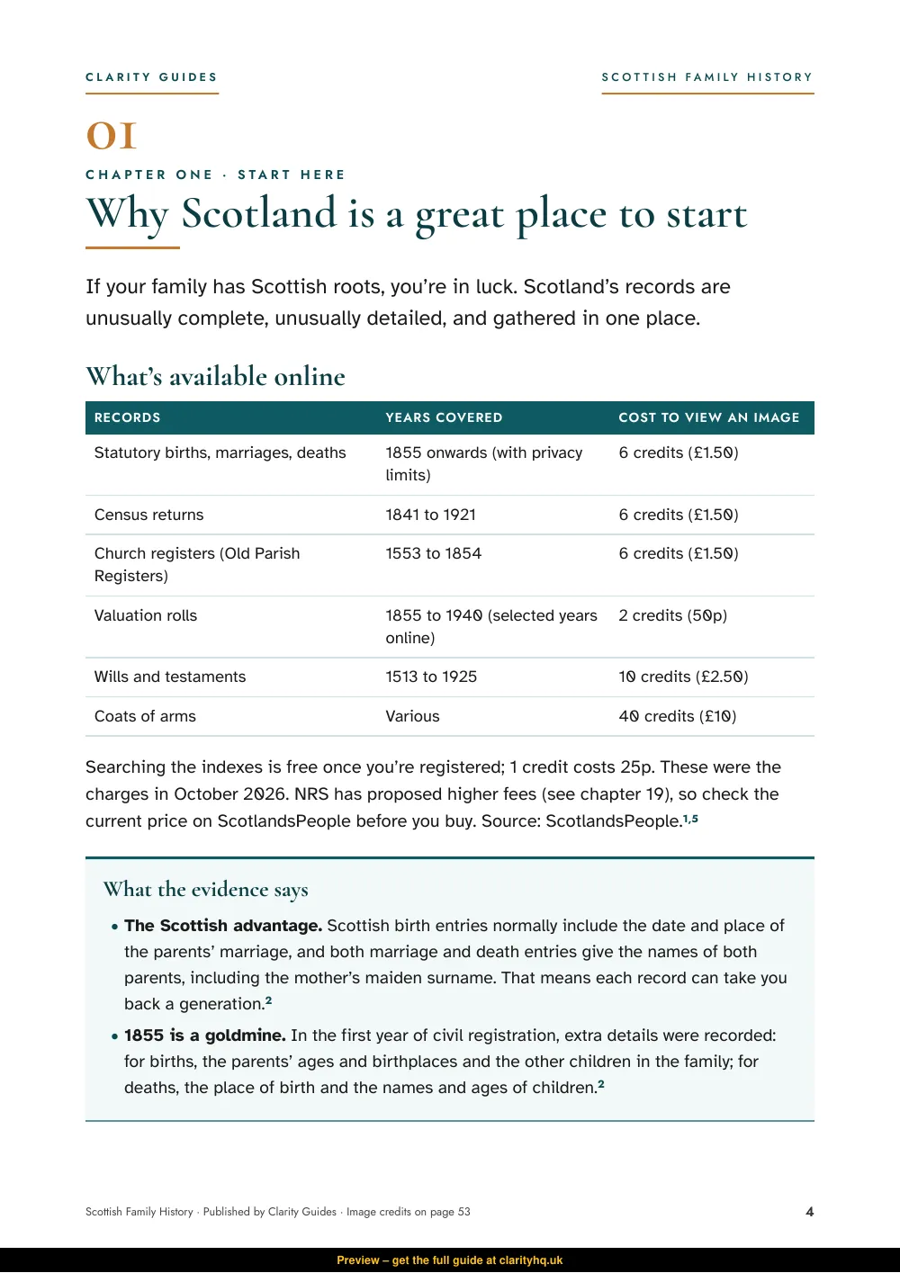Tracing Your Scottish Family History, preview page 4