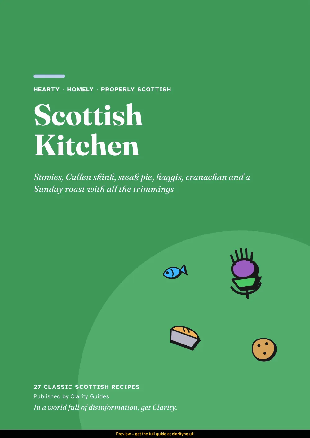 Scottish Kitchen cookbook, preview page 1