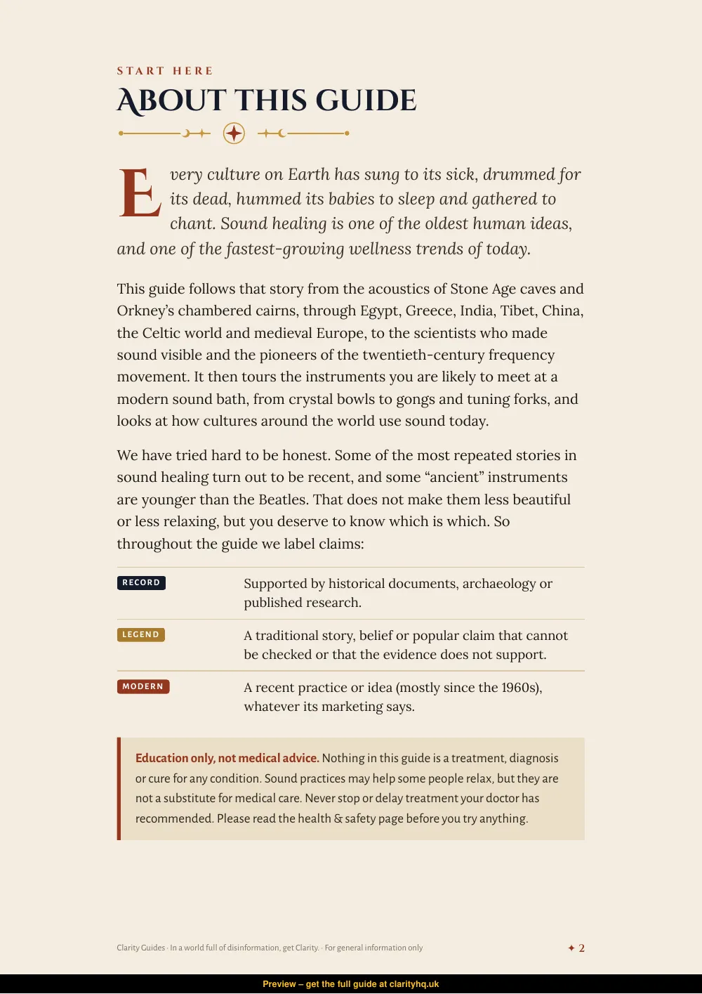 Sound and Wellbeing, preview page 2