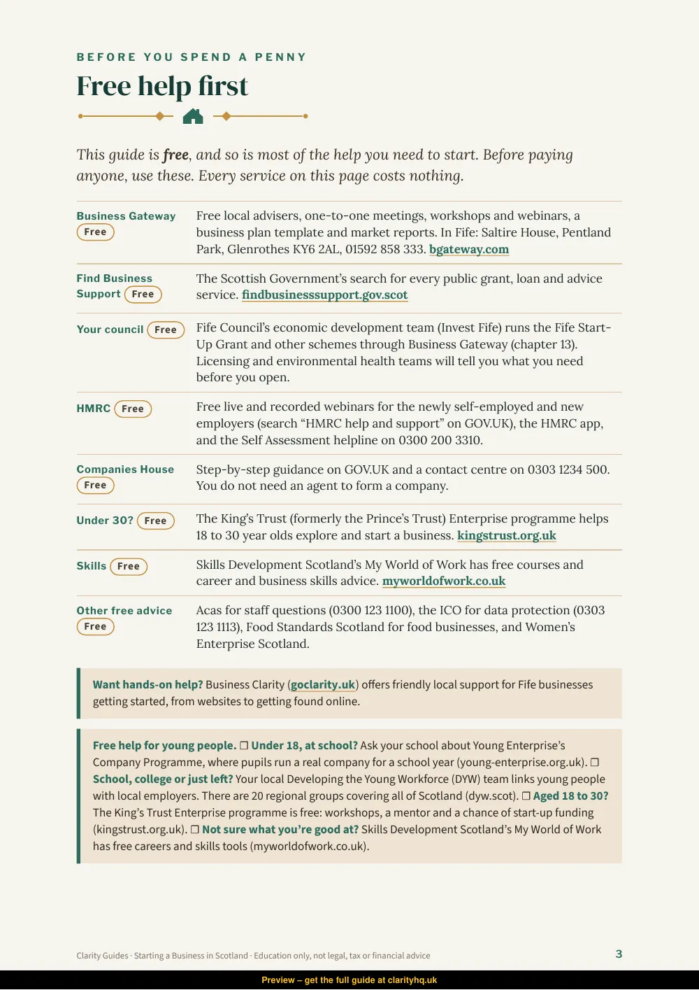 Starting a Business in Scotland, preview page 3
