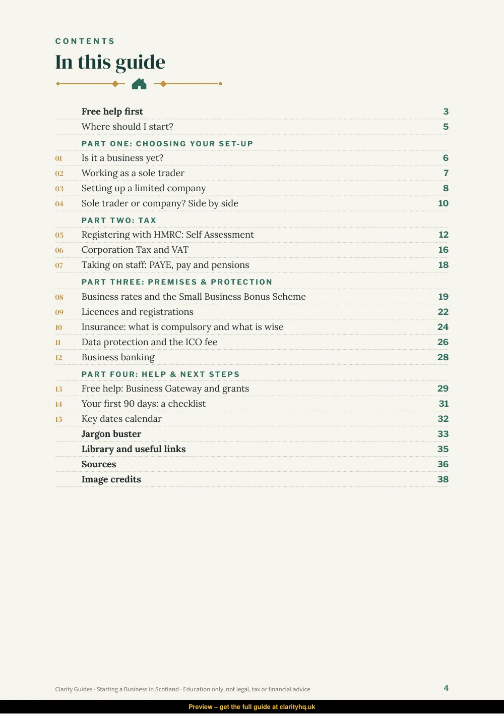 Starting a Business in Scotland, preview page 4