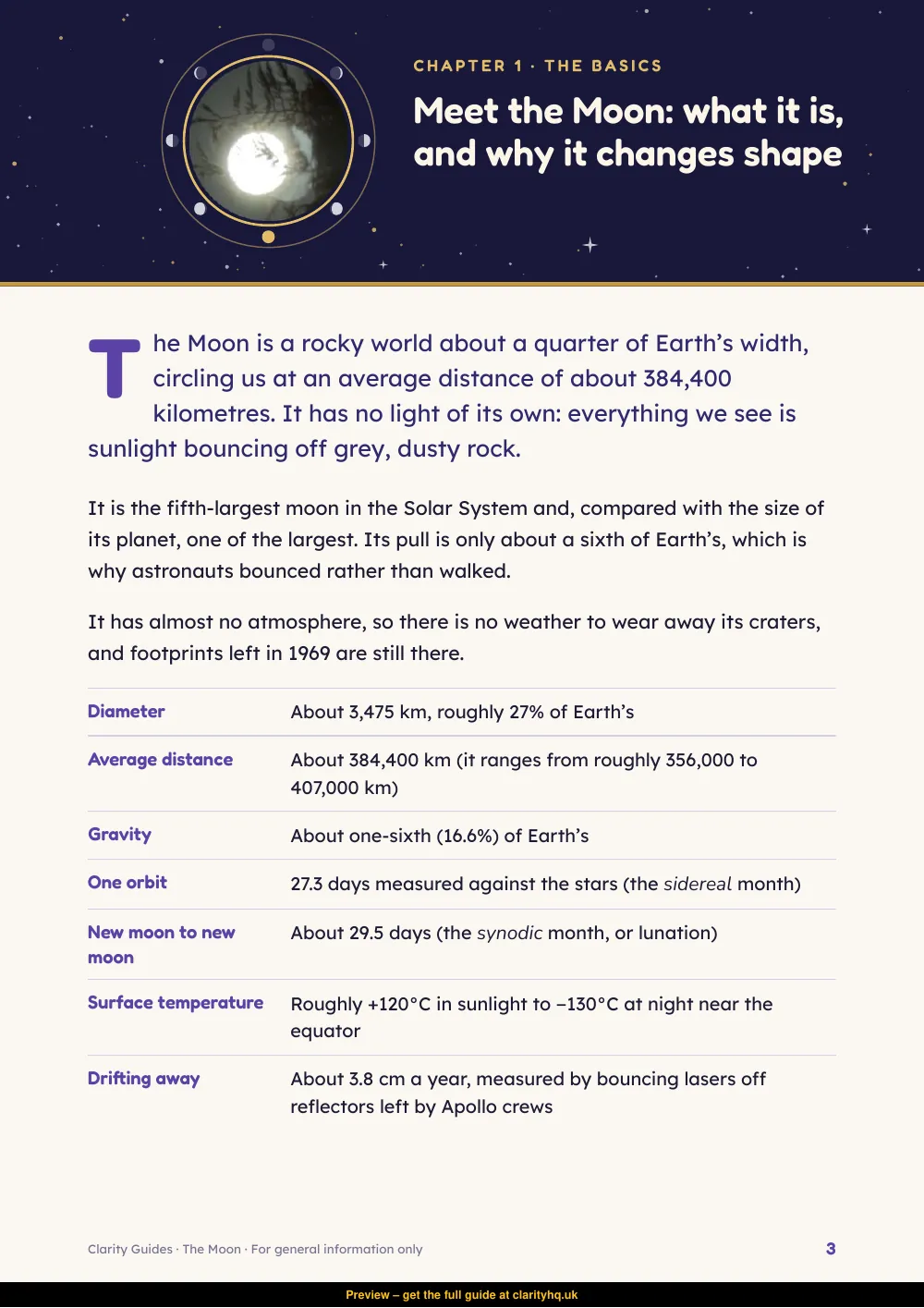 The Moon, preview page 3
