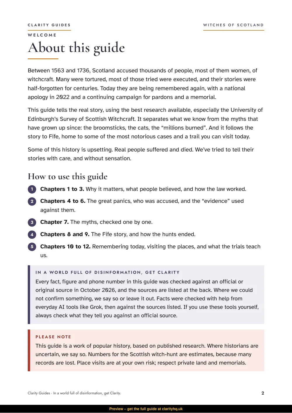 Witches of Scotland, preview page 2